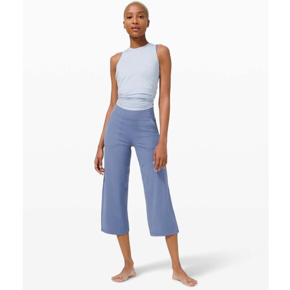 lululemon athletica Pants - Lululemon Super-High-Rise Wide-Leg Crop 23" / Size 4 / Water Drop Nulu